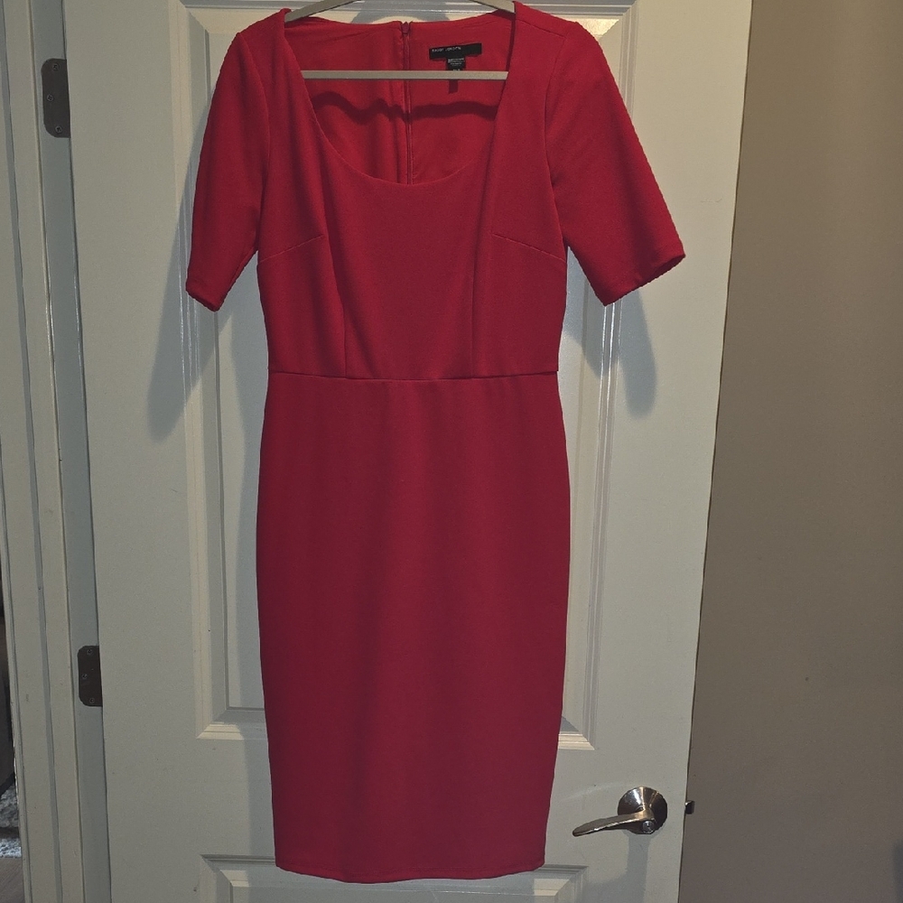 Maggy London Dark Pink Midi Shealth Dress